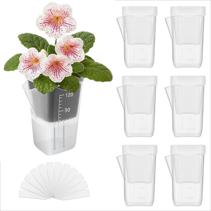 Self Watering Insert - 16/32er-Pack Selbstbewässernde Pflanzgefäße – Transparente Hydroponik-Töpfe