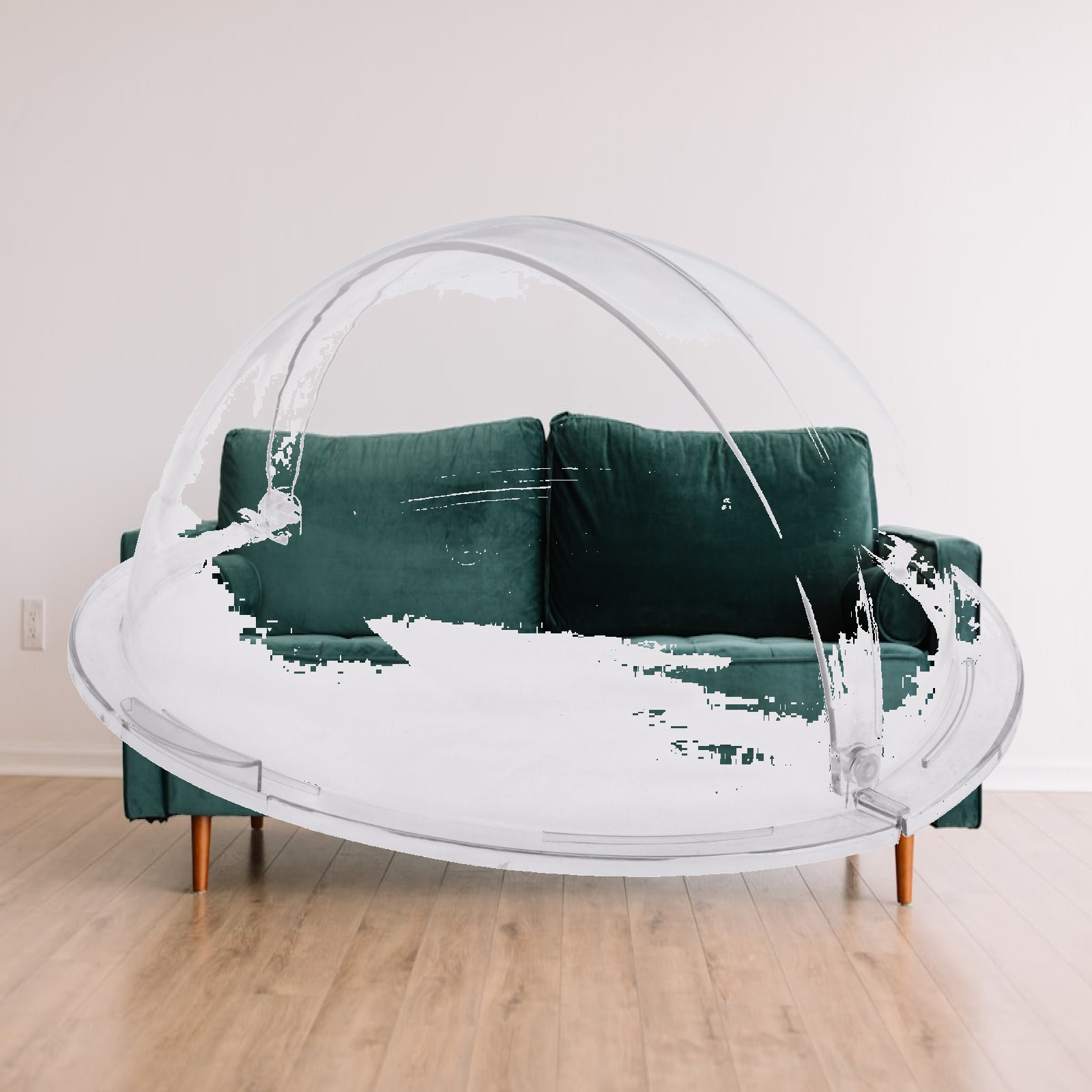 Plastic Dome Clear - Transparente Kuchendeckel Praktischer Tragbarer Servierdeckel für