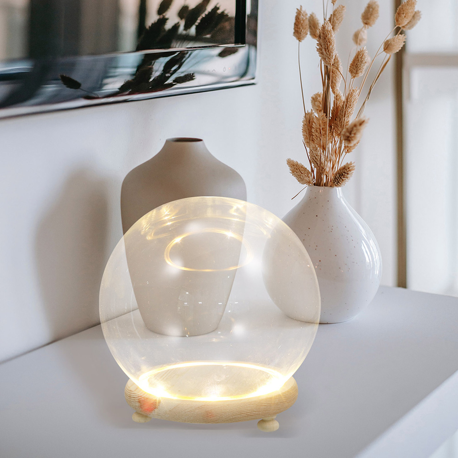 Glasvitrine mit Holzsockel für – Plastic Dome Clear Bewertung und Preis