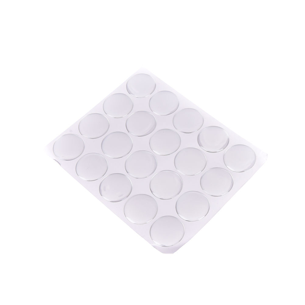 100 stücke/blatt 25mm Runde Do – Plastic Dome Clear Bewertung und Preis