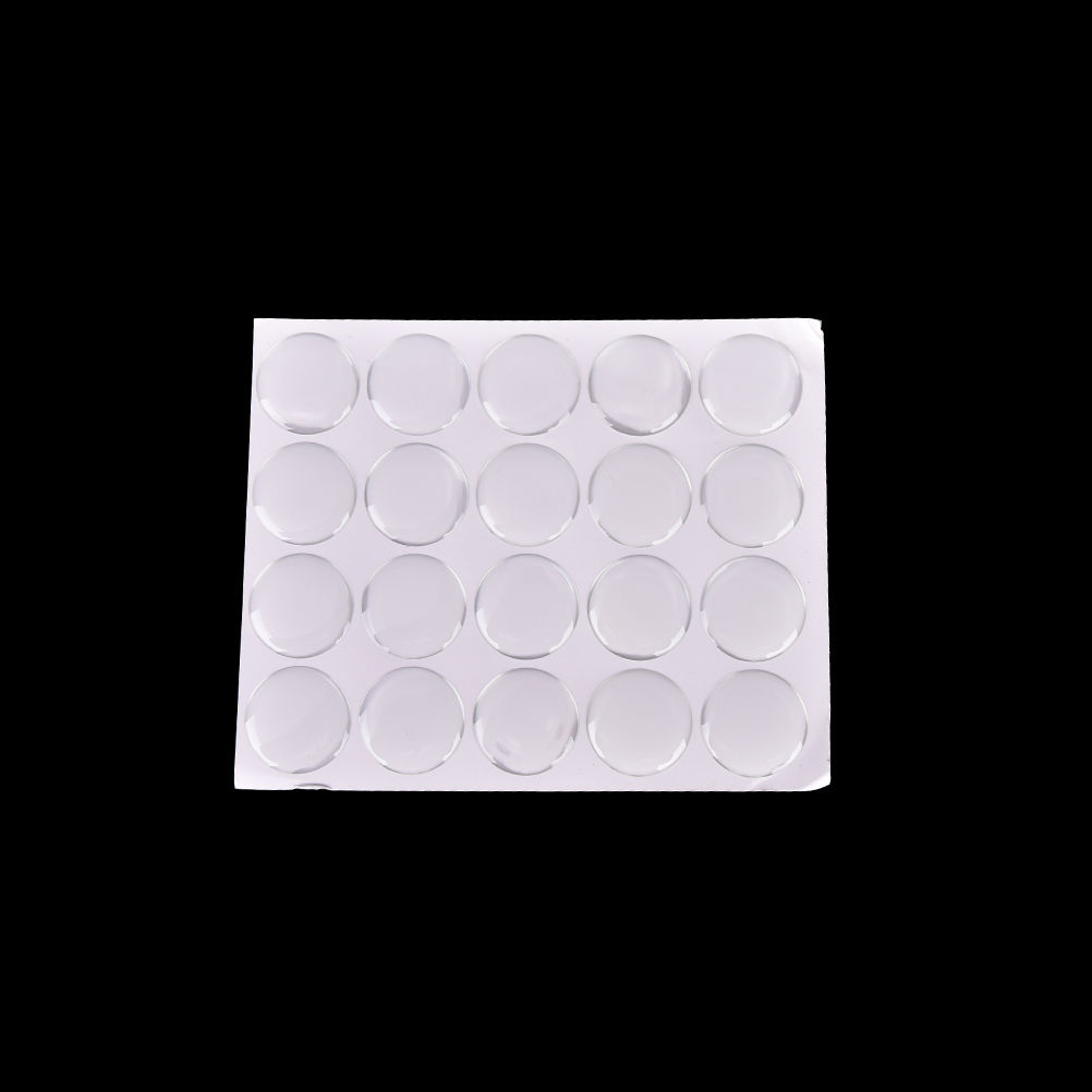 100 stücke/blatt 25mm Runde Do – Plastic Dome Clear Bewertung und Preis